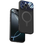 Custodia per telefono con copertura completa in silicone liquido magnetico e fotocamera integrata., For iPhone 16 Pro Max, For iPhone 16 Pro, For iPhone 16