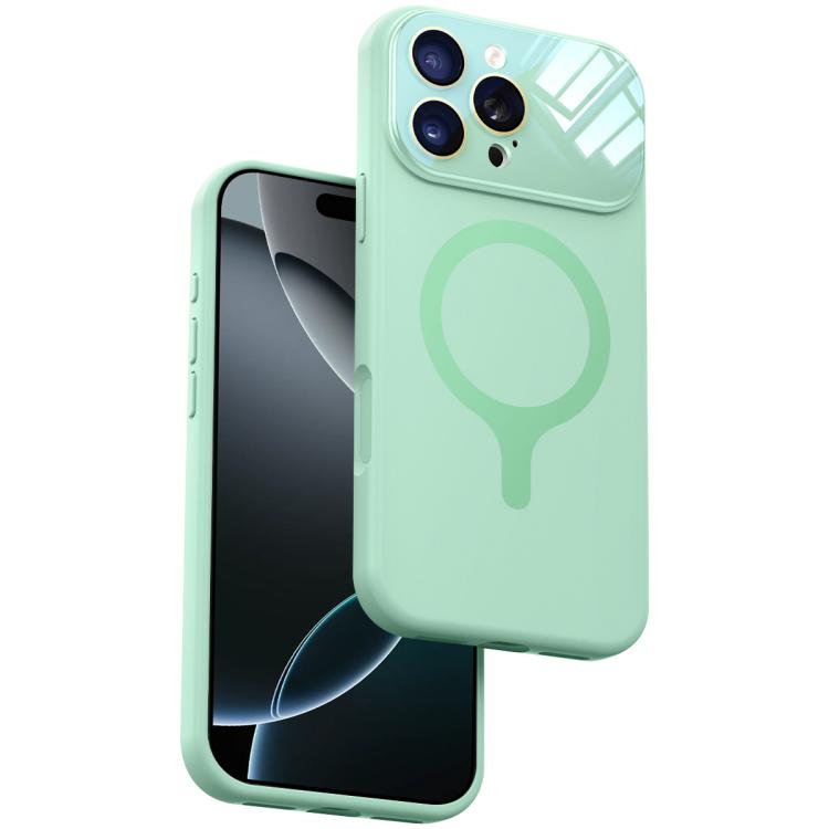 Custodia per telefono con copertura completa in silicone liquido magnetico e fotocamera integrata., For iPhone 16 Pro Max, For iPhone 16 Pro, For iPhone 16