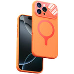 Custodia per telefono con copertura completa in silicone liquido magnetico e fotocamera integrata., For iPhone 16 Pro Max, For iPhone 16 Pro, For iPhone 16