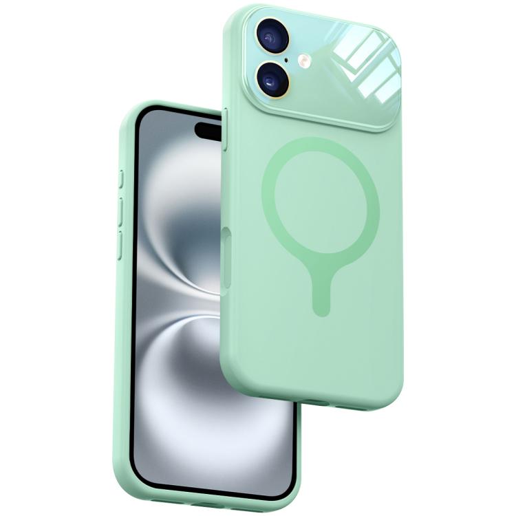 Custodia per telefono con copertura completa in silicone liquido magnetico e fotocamera integrata., For iPhone 16 Pro Max, For iPhone 16 Pro, For iPhone 16