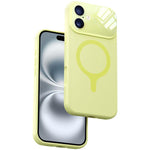Custodia per telefono con copertura completa in silicone liquido magnetico e fotocamera integrata., For iPhone 16 Pro Max, For iPhone 16 Pro, For iPhone 16