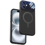 Custodia per telefono con copertura completa in silicone liquido magnetico e fotocamera integrata., For iPhone 16 Pro Max, For iPhone 16 Pro, For iPhone 16