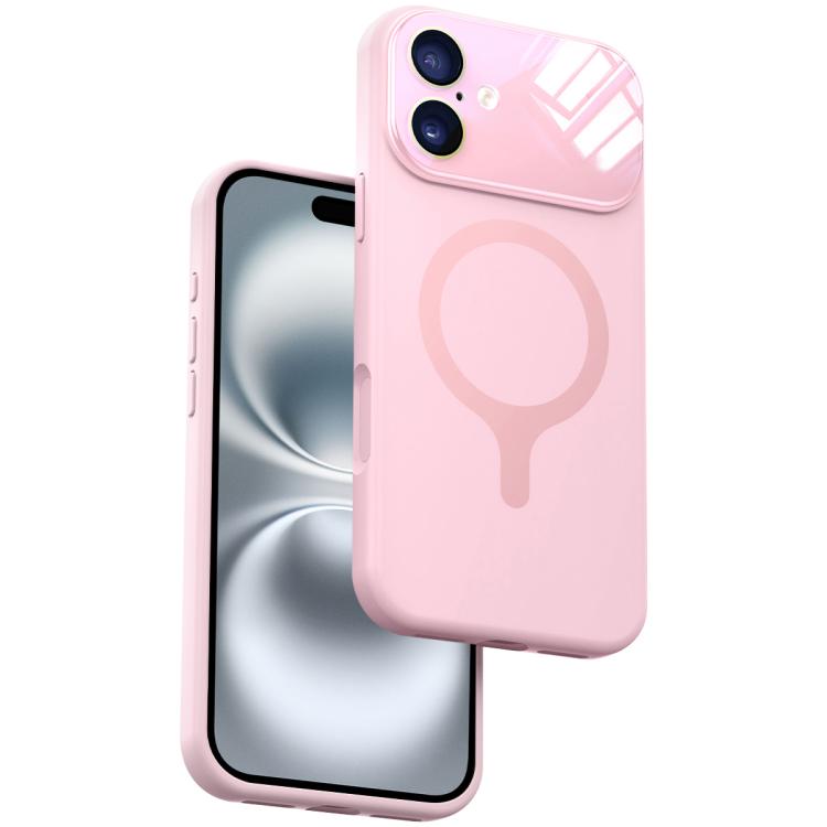 Custodia per telefono con copertura completa in silicone liquido magnetico e fotocamera integrata., For iPhone 16 Pro Max, For iPhone 16 Pro, For iPhone 16