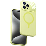 Custodia per telefono con copertura completa in silicone liquido magnetico e fotocamera integrata., For iPhone 15 Pro Max, For iPhone 15 Pro, For iPhone 15