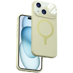 Custodia per telefono con copertura completa in silicone liquido magnetico e fotocamera integrata., For iPhone 15 Pro Max, For iPhone 15 Pro, For iPhone 15