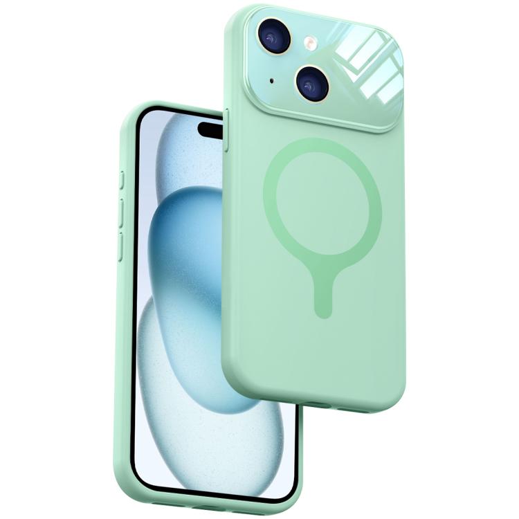 Custodia per telefono con copertura completa in silicone liquido magnetico e fotocamera integrata., For iPhone 15 Pro Max, For iPhone 15 Pro, For iPhone 15