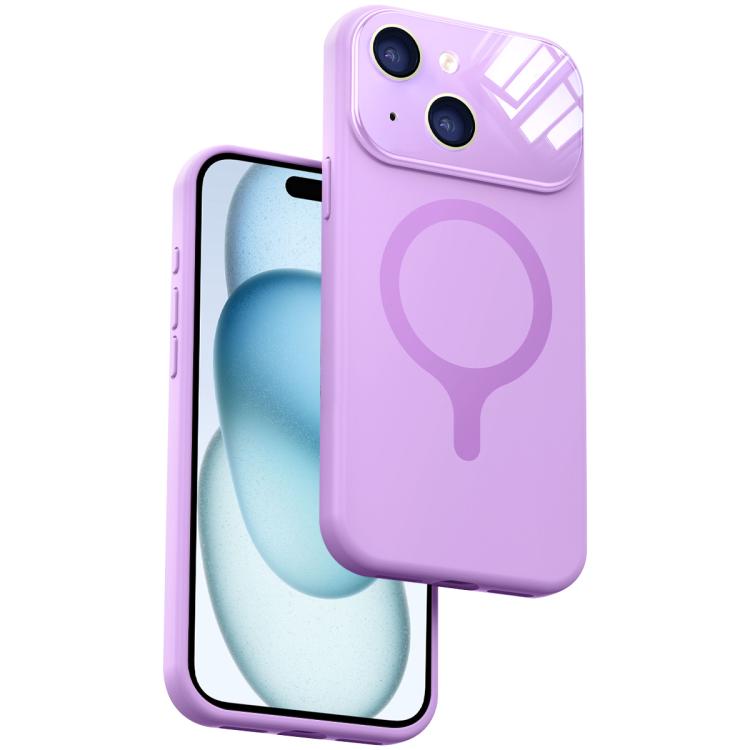 Custodia per telefono con copertura completa in silicone liquido magnetico e fotocamera integrata., For iPhone 15 Pro Max, For iPhone 15 Pro, For iPhone 15