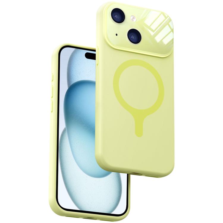 Custodia per telefono con copertura completa in silicone liquido magnetico e fotocamera integrata., For iPhone 15 Pro Max, For iPhone 15 Pro, For iPhone 15