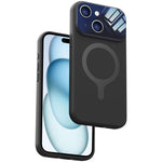 Custodia per telefono con copertura completa in silicone liquido magnetico e fotocamera integrata., For iPhone 15 Pro Max, For iPhone 15 Pro, For iPhone 15
