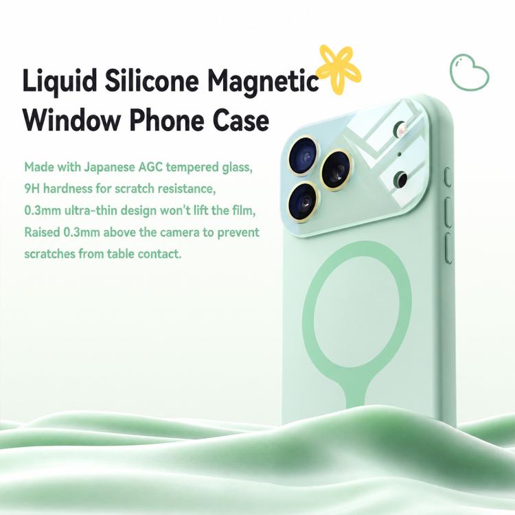 Custodia per telefono con copertura completa in silicone liquido magnetico e fotocamera integrata., For iPhone 16 Pro Max, For iPhone 16 Pro, For iPhone 16