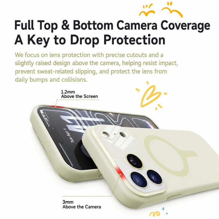 Custodia per telefono con copertura completa in silicone liquido magnetico e fotocamera integrata., For iPhone 17 Pro Max, For iPhone 17 Pro, For iPhone 17