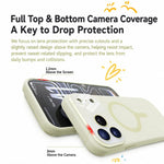Custodia per telefono con copertura completa in silicone liquido magnetico e fotocamera integrata., For iPhone 16 Pro Max, For iPhone 16 Pro, For iPhone 16