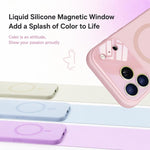 Custodia per telefono con copertura completa in silicone liquido magnetico e fotocamera integrata., For iPhone 17 Pro Max, For iPhone 17 Pro, For iPhone 17