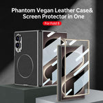 Custodia per telefono GKK con anello magnetico in nichel e pelle galvanizzata integrata., For Galaxy Z Fold8 5G