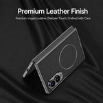 Custodia per telefono GKK con anello magnetico in nichel e pelle galvanizzata integrata., For Galaxy Z Fold8 5G