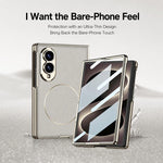 Custodia per telefono GKK con anello magnetico in nichel e pelle galvanizzata integrata., For Galaxy Z Fold8 5G