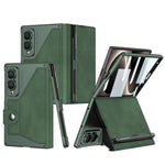 Custodia in pelle GKK Integrated Armor con scomparto per penna (stilo non incluso)., For Galaxy Z Fold8 5G