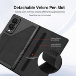 Custodia in pelle GKK Integrated Armor con scomparto per penna (stilo non incluso)., For Galaxy Z Fold8 5G