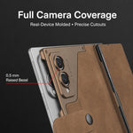 Custodia in pelle GKK Integrated Armor con scomparto per penna (stilo non incluso)., For Galaxy Z Fold8 5G