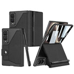 Custodia in pelle GKK Integrated Armor con scomparto per penna (stilo non incluso)., For Galaxy Z Fold8 5G