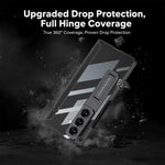 Custodia per telefono GKK con cerniera Phantom magnetica integrata e supporto, For Galaxy Z Fold8 Ultra 5G
