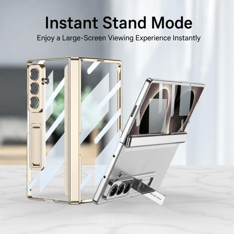 Custodia per telefono GKK con cerniera Phantom magnetica integrata e supporto, For Galaxy Z Fold8 Ultra 5G