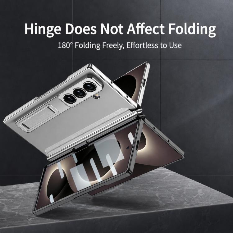 Custodia per telefono GKK con cerniera Phantom magnetica integrata e supporto, For Galaxy Z Fold8 Ultra 5G