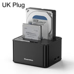 Docking station Blueendless HD07S con doppio alloggiamento per hard disk SAS/SATA da 2,5/3,5 pollici., EU Plug, UK Plug, US Plug