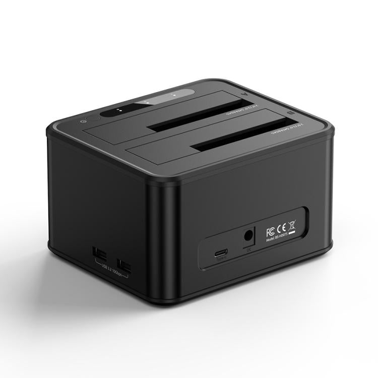 Docking station Blueendless HD07S con doppio alloggiamento per hard disk SAS/SATA da 2,5/3,5 pollici., EU Plug, UK Plug, US Plug