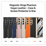 Custodia per telefono GKK Phantom in pelle vegana con cerniera magnetica integrata e chiusura pieghevole., For Galaxy Z Fold8 Ultra 5G
