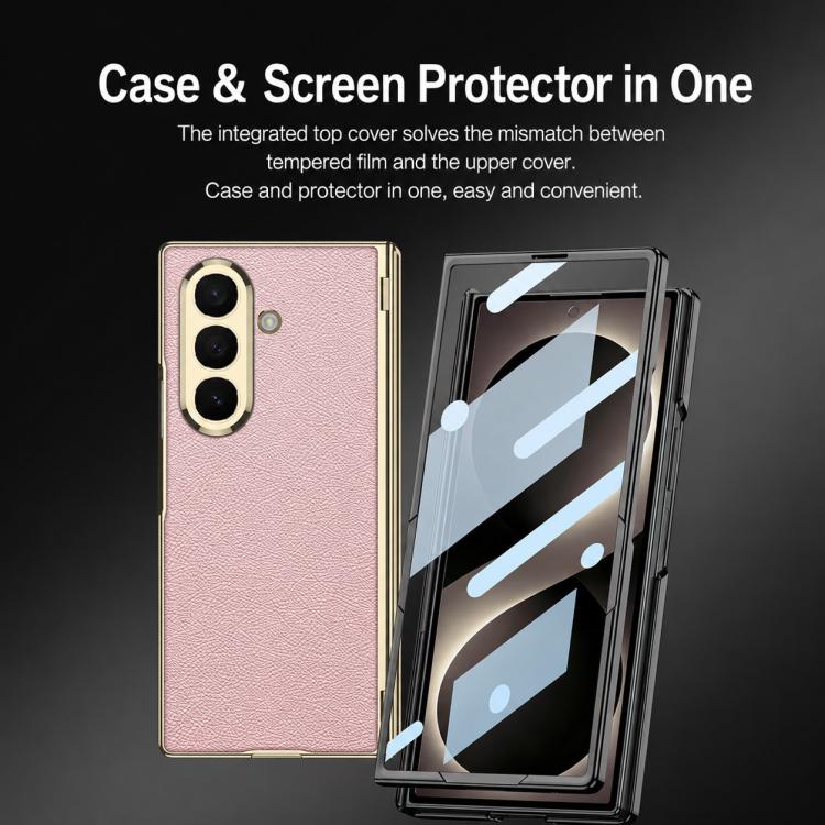 Custodia per telefono GKK Phantom in pelle vegana con cerniera magnetica integrata e chiusura pieghevole., For Galaxy Z Fold8 Ultra 5G