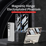 Custodia per telefono pieghevole GKK con cerniera Phantom magnetica integrata e supporto, For Galaxy Z Fold8 Ultra 5G