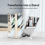 Custodia per telefono pieghevole GKK con cerniera Phantom magnetica integrata e supporto, For Galaxy Z Fold8 Ultra 5G