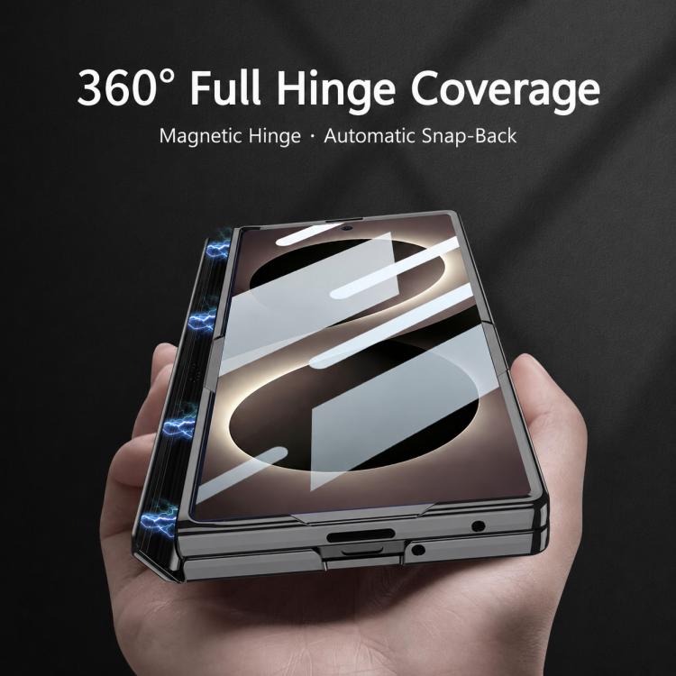 Custodia per telefono pieghevole GKK con cerniera Phantom magnetica integrata e supporto, For Galaxy Z Fold8 Ultra 5G