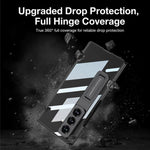 Custodia per telefono pieghevole GKK con cerniera Phantom magnetica integrata e supporto, For Galaxy Z Fold8 Ultra 5G