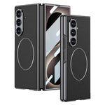 Custodia per telefono GKK con anello magnetico in nichel e pelle galvanizzata integrata., For Galaxy Z Fold8 Ultra 5G