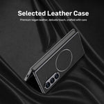 Custodia per telefono GKK con anello magnetico in nichel e pelle galvanizzata integrata., For Galaxy Z Fold8 Ultra 5G