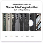 Custodia per telefono GKK con anello magnetico in nichel e pelle galvanizzata integrata., For Galaxy Z Fold8 Ultra 5G