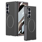 Custodia per telefono GKK con anello magnetico in nichel e pelle galvanizzata integrata., For Galaxy Z Fold8 Ultra 5G