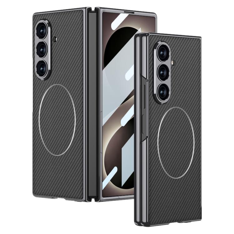 Custodia per telefono GKK con anello magnetico in nichel e pelle galvanizzata integrata., For Galaxy Z Fold8 Ultra 5G