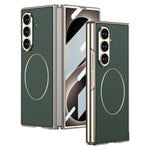 Custodia per telefono GKK con anello magnetico in nichel e pelle galvanizzata integrata., For Galaxy Z Fold8 Ultra 5G