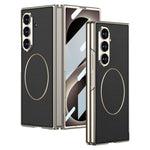 Custodia per telefono GKK con anello magnetico in nichel e pelle galvanizzata integrata., For Galaxy Z Fold8 Ultra 5G