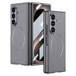 Custodia per telefono GKK con anello magnetico in nichel e pelle galvanizzata integrata., For Galaxy Z Fold8 Ultra 5G
