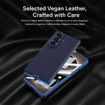 Custodia per telefono GKK Integrated Skin Fee in pelle vegana curva con magnete integrato., For Galaxy Z Fold8 Ultra 5G