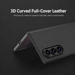 Custodia per telefono GKK Integrated Skin Fee in pelle vegana curva con magnete integrato., For Galaxy Z Fold8 Ultra 5G