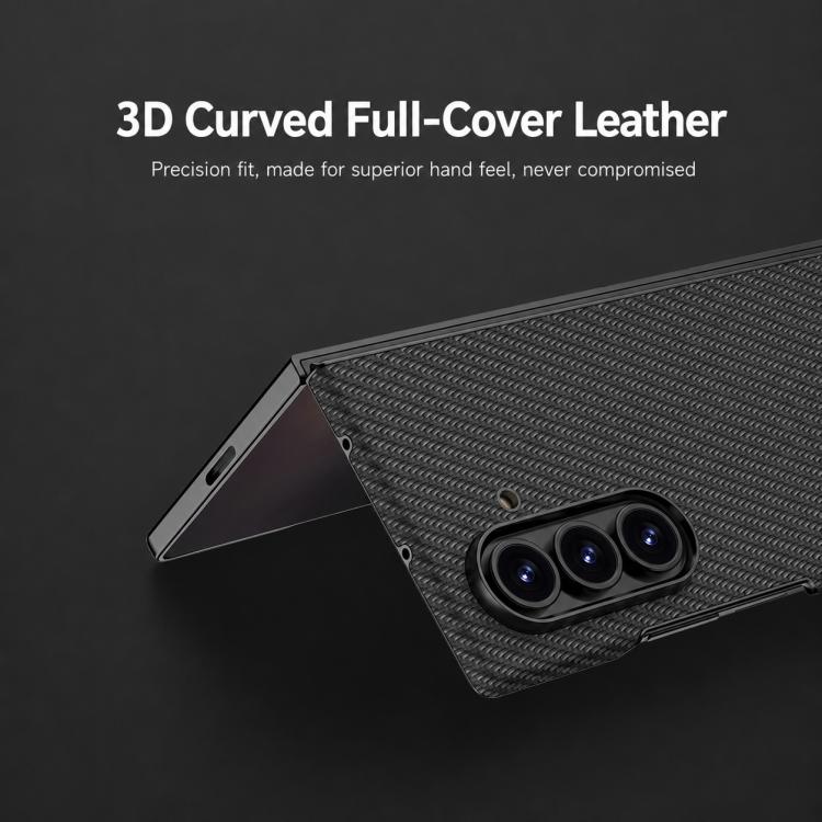 Custodia per telefono GKK Integrated Skin Fee in pelle vegana curva con magnete integrato., For Galaxy Z Fold8 Ultra 5G