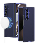 Custodia per telefono GKK Integrated Skin Fee in pelle vegana curva con magnete integrato., For Galaxy Z Fold8 Ultra 5G