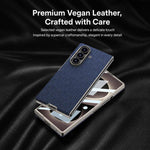 Custodia magnetica GKK in nylon con finitura in similpelle curva e texture "skin feel" integrata., For Galaxy Z Fold8 Ultra 5G