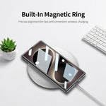 Custodia magnetica GKK in nylon con finitura in similpelle curva e texture "skin feel" integrata., For Galaxy Z Fold8 Ultra 5G