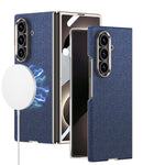 Custodia magnetica GKK in nylon con finitura in similpelle curva e texture "skin feel" integrata., For Galaxy Z Fold8 Ultra 5G